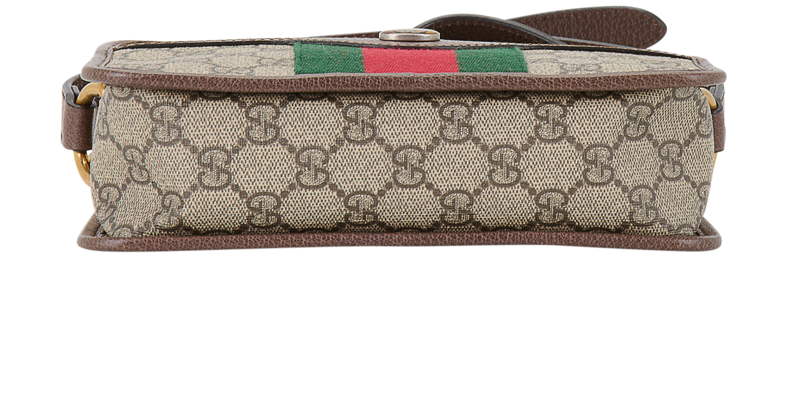 Ophidia Zip Around Camera Bag, &pound;750, Handbags, Beige/Green/Red, Canvas, Top view